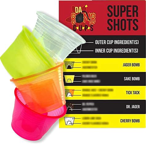 Super Fun Durable Jager Bomb Shot Cups 150pk. 4。